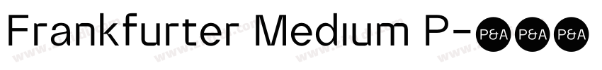 Frankfurter Medium P字体转换